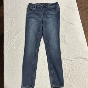 True Craft Women's Skinny Jeans in Deep Blue